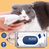Hot sale 50% off Non-washable Pet Cleaning Wipes without Irritation